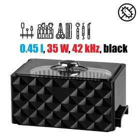 Pulitore ad ultrasuoni AD-3000, Volume: 0,45 L, 35 W, 42 KHz, Nero