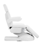 Silla cosmética Azzurro Lux 3m con electricidad y calefacción, blanca
