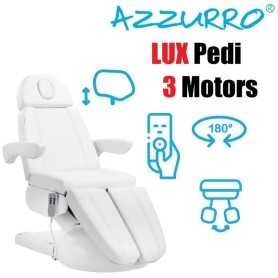 Chaise cosmétique électrique Azzurro Lux 3M PEI White