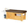 Профессиональный шезлонг со встроенной мойкой Gabbiano Bali Head Spa Washing Lounge Brown