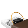 Профессиональный шезлонг со встроенной мойкой Gabbiano Bali Head Spa Washing Lounge Brown