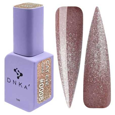 Dnka katės akis gelinis lakas 0008, 7 ml