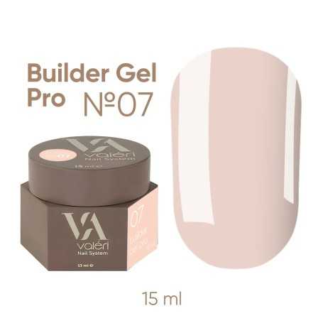 Valeri nagų priauginimo gelis pro 15 ml 007