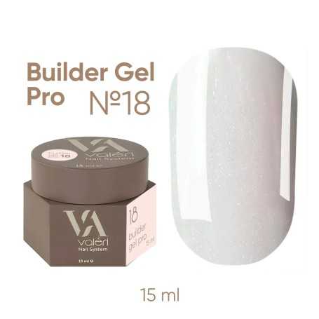 Valeri nagų priauginimo gelis pro 15 ml 018