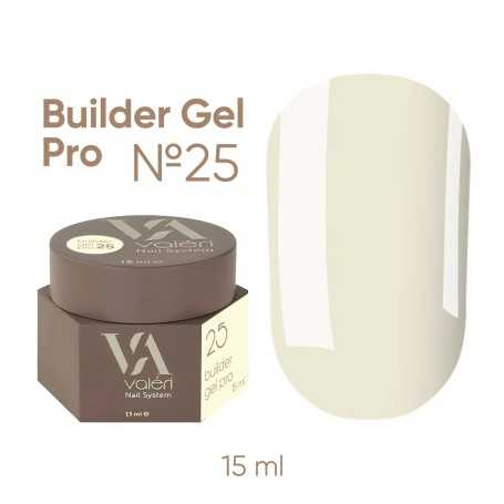 Valeri nagų priauginimo gelis pro 15 ml 025