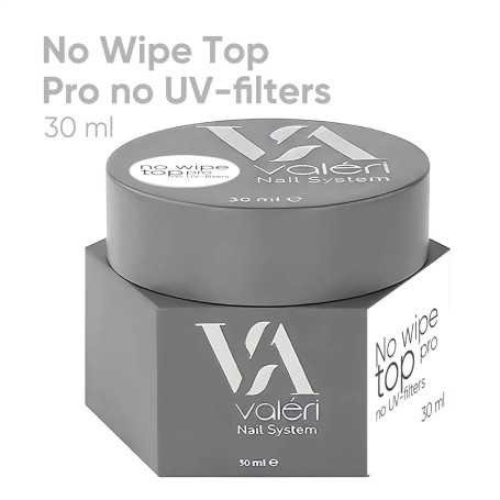 Valeri No Wipe Top Pro no UV-filters 30 ml viršutinis sluoksnis