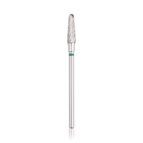 Head Tools profesionalus kietlydinio (karbidinis) antgalis „apvalintas kūgis“ žalias 4 mm