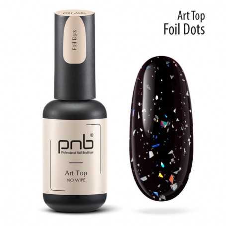 PNB Art Top Foil Dots top layer of gel polish with foil, 8 ml