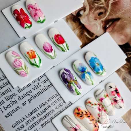 Nail design courses "Watercolor"