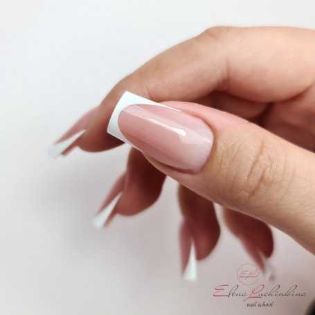 Nail extension courses with upper forms. French design