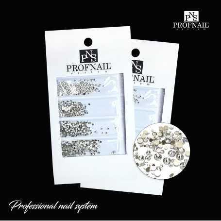 PNS kristāli Crystal MIX Transparent SS3 SS4 SS5 SS6 SS7, 1440 gab