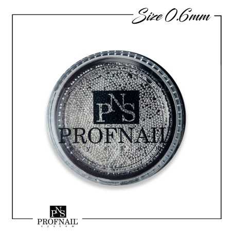 PNS metāla naglas naglām Sudraba, 0,6 mm