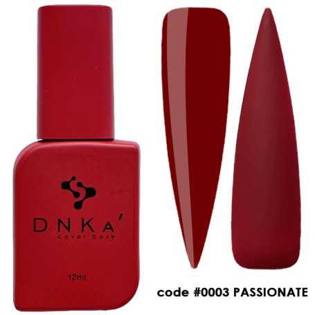 DNKA krāsainā nagu bāze (bāze) Passionate 003, 12 ml