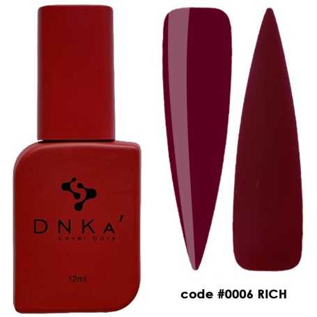 DNKA spalvotas nagų pagrindas (bazė) Rich 006, 12 ml