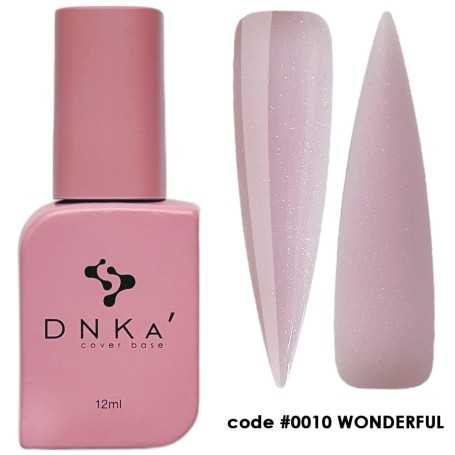 DNKA spalvotas nagų pagrindas (bazė) Wonderful 010, 12 ml