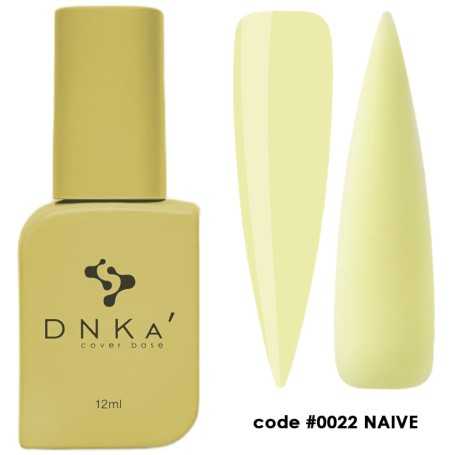 DNKA spalvotas nagų pagrindas (bazė) Naive 022, 12 ml