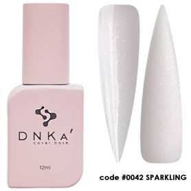 DNKA krāsaina nagu bāze (bāze) Sparkling 042, 12 ml