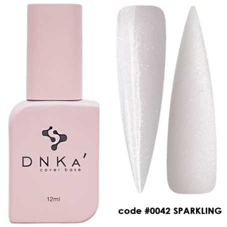 DNKA colored nail base (base) Sparkling 042, 12 ml