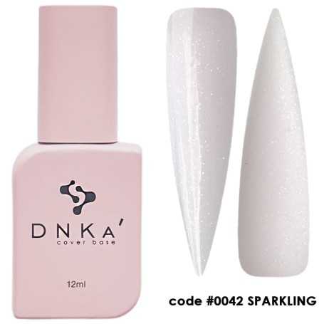 DNKA krāsaina nagu bāze (bāze) Sparkling 042, 12 ml