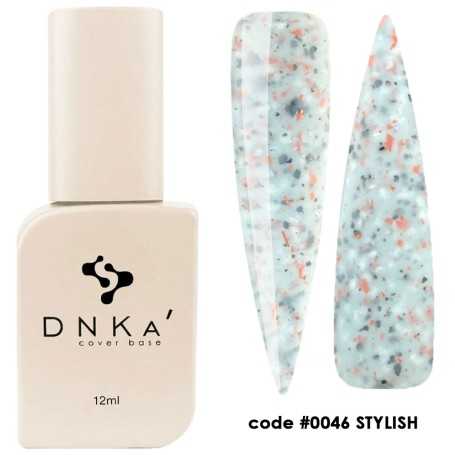 DNKA krāsaina nagu bāze (bāze) Stylish 046, 12 ml