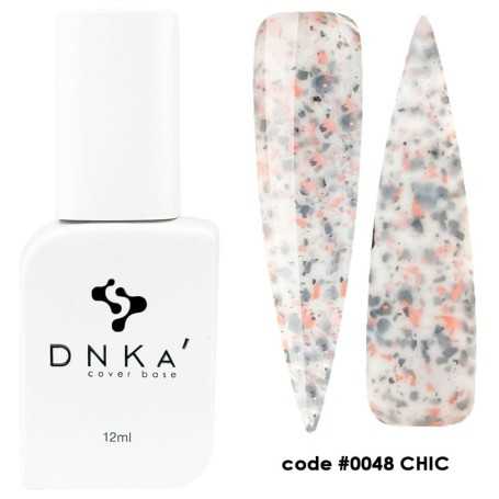DNKA spalvotas nagų pagrindas (bazė) Chic 048, 12 ml