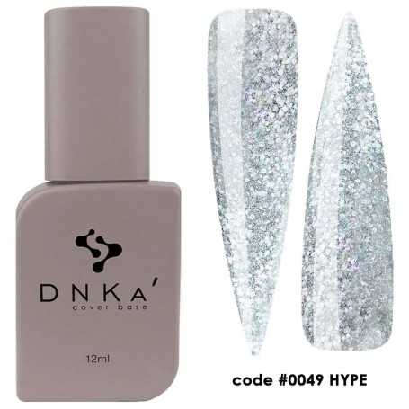 DNKA krāsainā nagu bāze (bāze) Hype 049, 12 ml