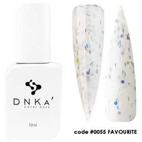 DNKA krāsainā nagu bāze (bāze) Favourite 055, 12 ml