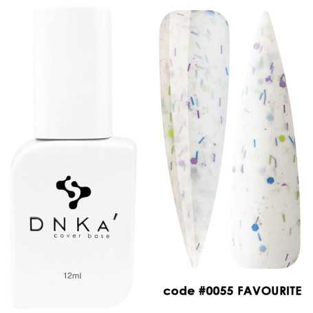 DNKA krāsainā nagu bāze (bāze) Favourite 055, 12 ml