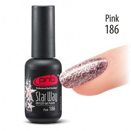 PNB gelinis lakas Pink 186, 8 ml