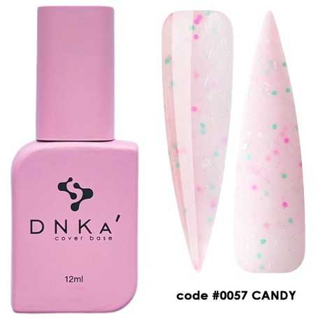 DNKA spalvotas nagų pagrindas (bazė) Candy 057, 12 ml