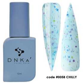 DNKA krāsainā nagu bāze (bāze) Chilly 058, 12 ml