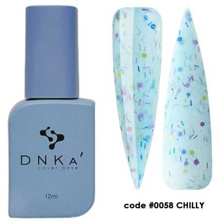 DNKA krāsainā nagu bāze (bāze) Chilly 058, 12 ml