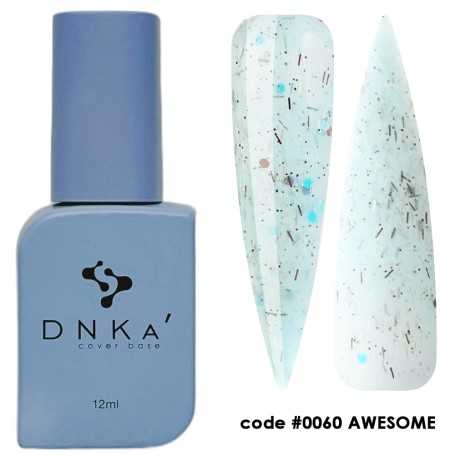 DNKA spalvotas nagų pagrindas (bazė) Awesome 060, 12 ml