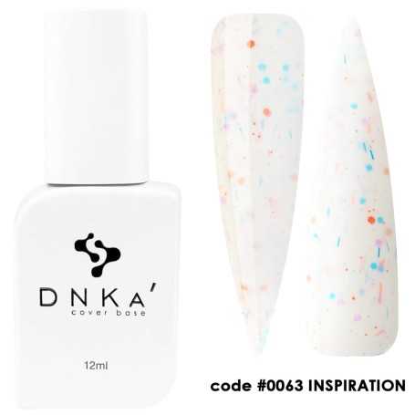 DNKA colored nail base (base) Inspiration 063, 12 ml
