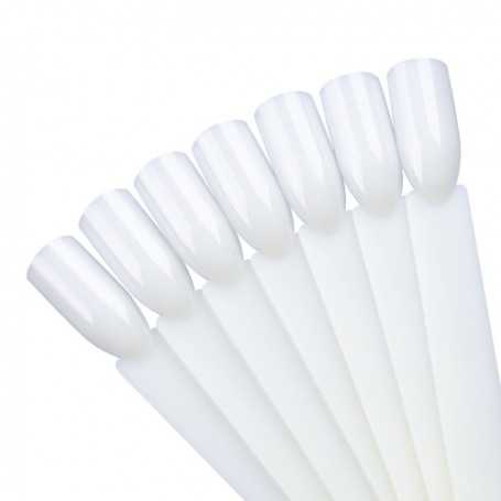 PNS square-shaped tips on a ring White, 50 pcs