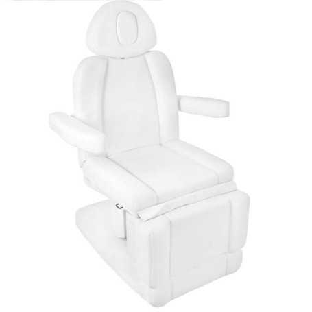 Šildoma elektrinė kosmetologo kėdė su 4 varikliais AZZURRO 708A, balta