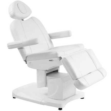 Šildoma elektrinė kosmetologo kėdė su 4 varikliais AZZURRO 708A, balta