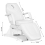 Electric cosmetologist chair with 1 motor SOFT, white