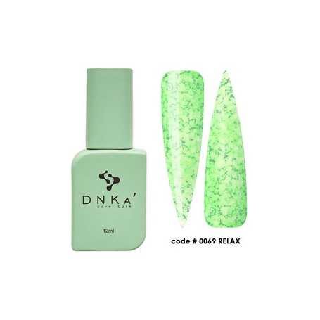 DNKA spalvotas nagų pagrindas (bazė) Relax 0069, 12 ml