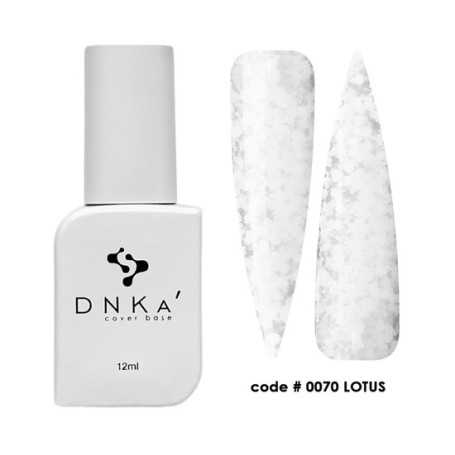 DNKA spalvotas nagų pagrindas (bazė) Lotus 070, 12 ml
