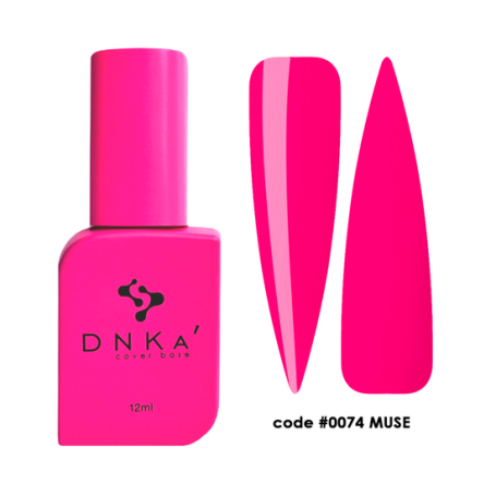 DNKA spalvotas nagų pagrindas (bazė) Muse 074, 12 ml