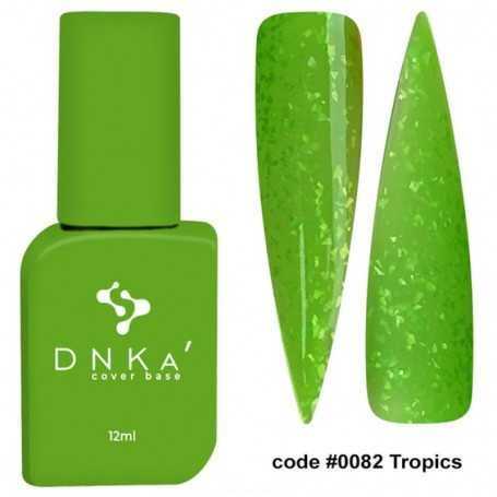 DNKA spalvotas nagų pagrindas (bazė) Tropics 082, 12 ml