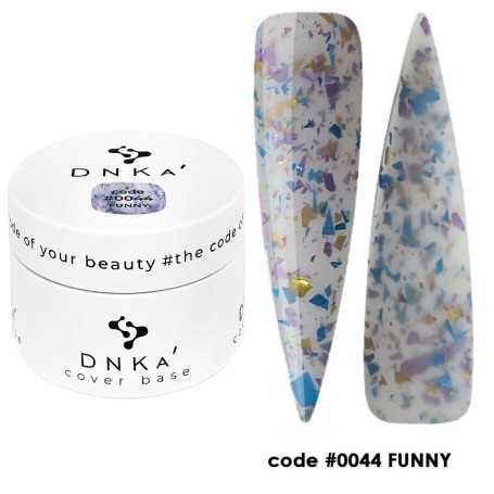 0044 DNKa Cover Base 30 ml (transparent with multicolored patina)