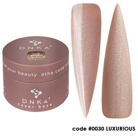 0030 DNKa Cover Base 30 ml (rudai smėlio spalvos su sidabriniu blizgesiu)