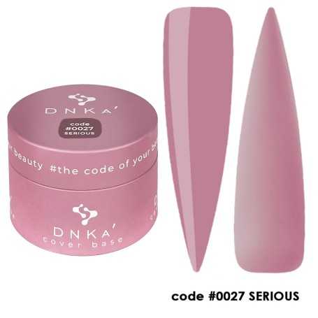 0027 DNKa Cover Base 30 ml (dulkėtos rožinės spalvos su violetiniais atspalviais)