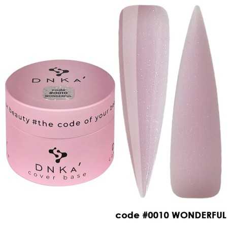 0010 DNKa Cover Base 30 ml (нежный лилово-розовый с шиммером)