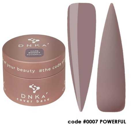 0007 DNKa Cover Base 30 ml (vėsiai smėlio spalvos su violetiniais atspalviais)