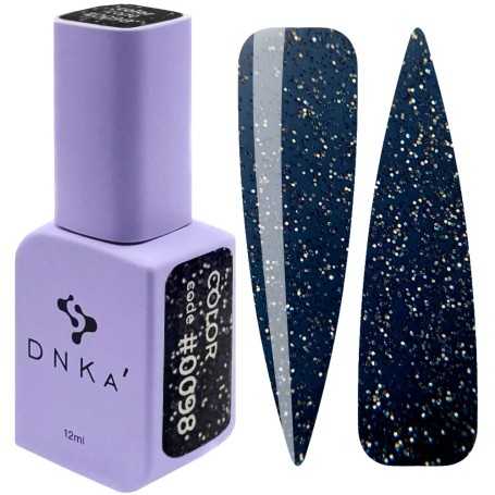 DNKa Gel Nail Polish 0098 (dark blue with glitter), 12 ml