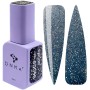 DNKa Gel Nail Polish 0096 (gray-blue with glitter), 12 ml