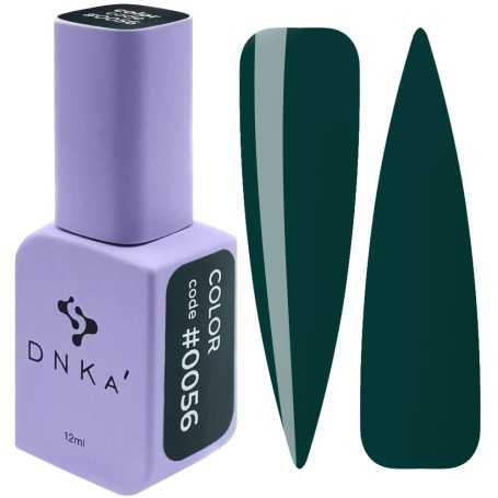 DNKa Gel Nail Polish 0056 (dark green, enamel), 12 ml
